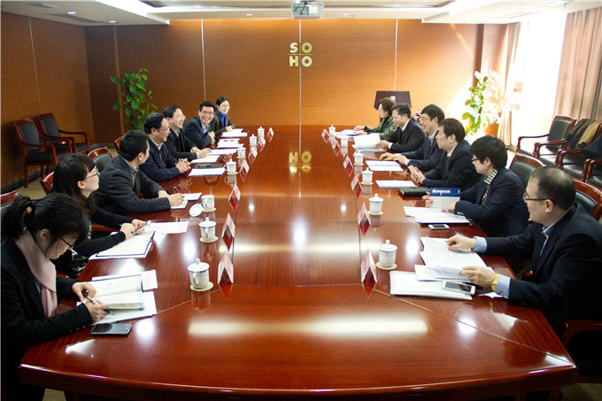 中国中丝集团开元网页版总经理刘开勇一行到集团考察交流